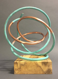 Copper in Verdigris Orb 176