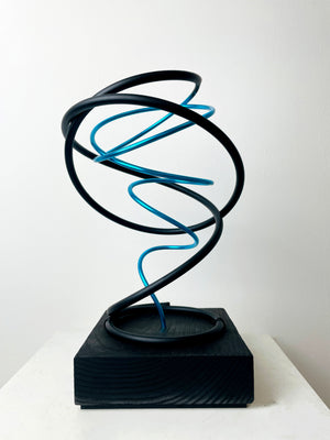 Blue in Black Spiral II