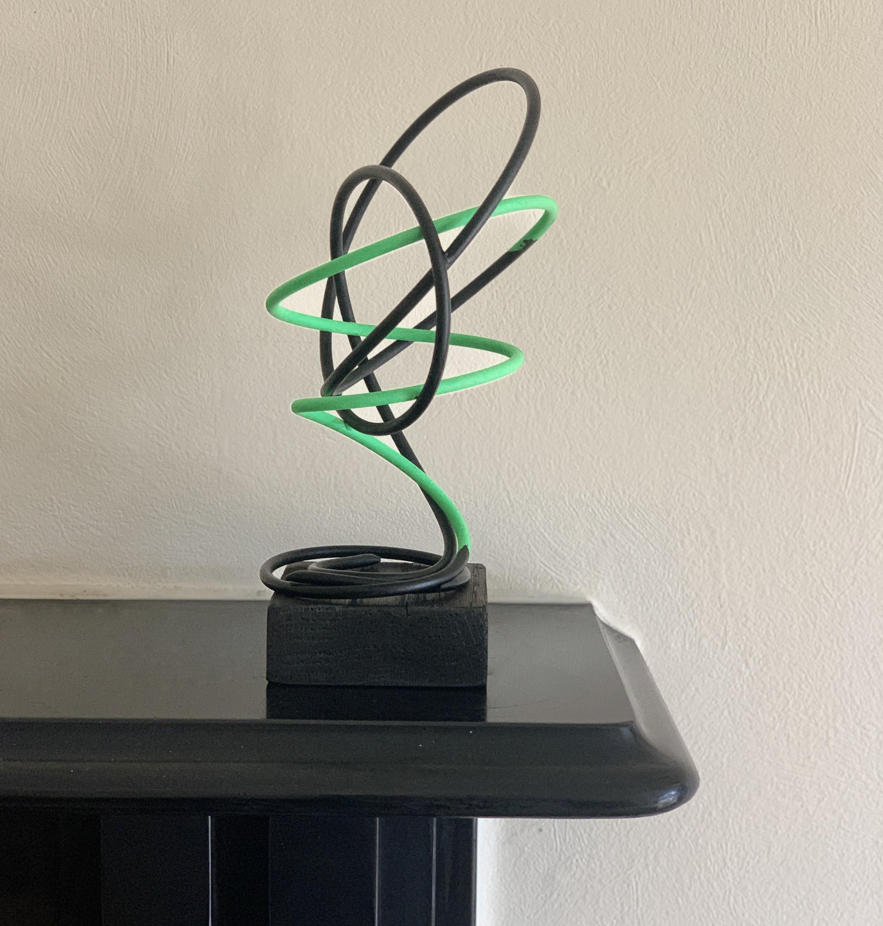 Green in Black Spiral