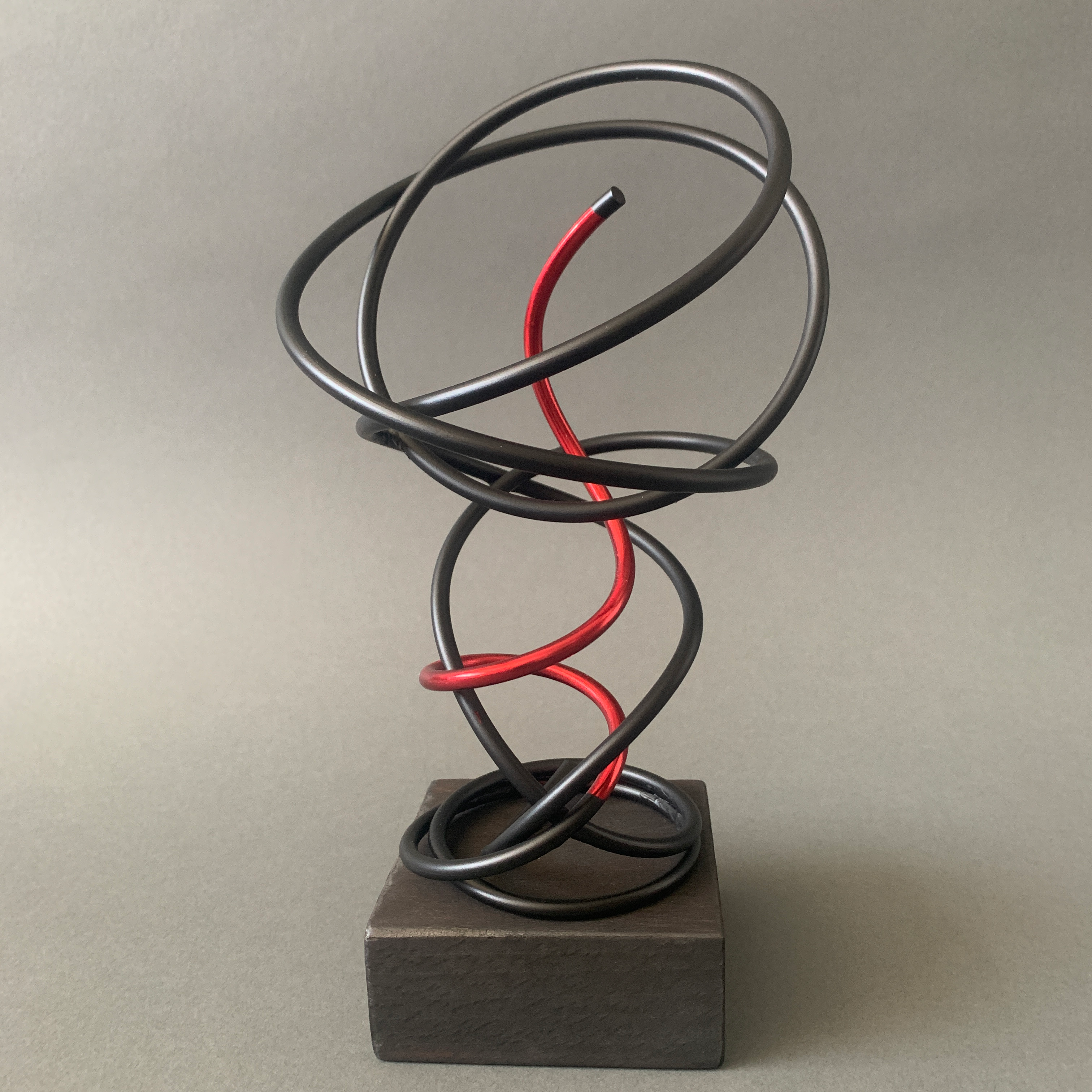Red in Black Spiral I
