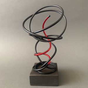 Red in Black Spiral I