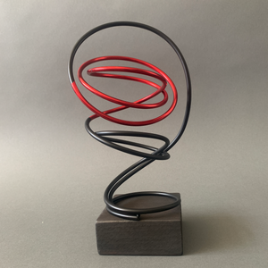 Red in Black Spiral III