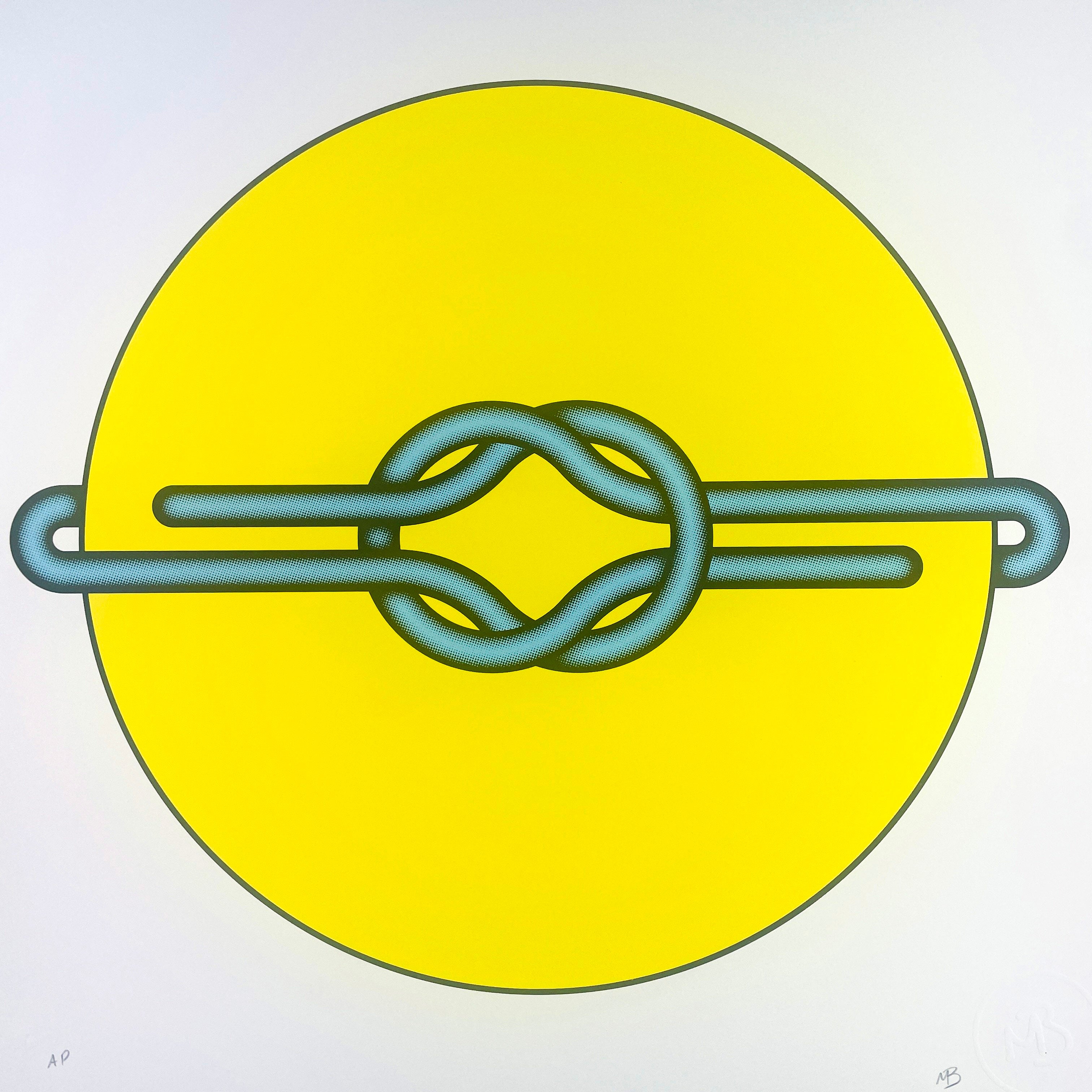 Love Knot (Blue in Yellow)