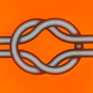 Love Knot (Blue in Orange)