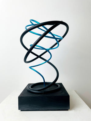 Blue in Black Spiral II