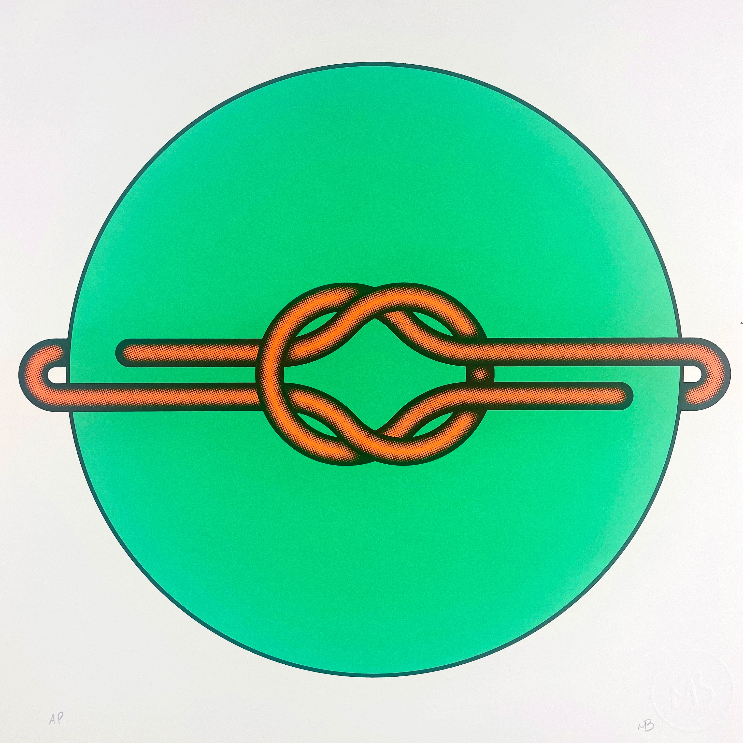 Love Knot (Orange in Green)