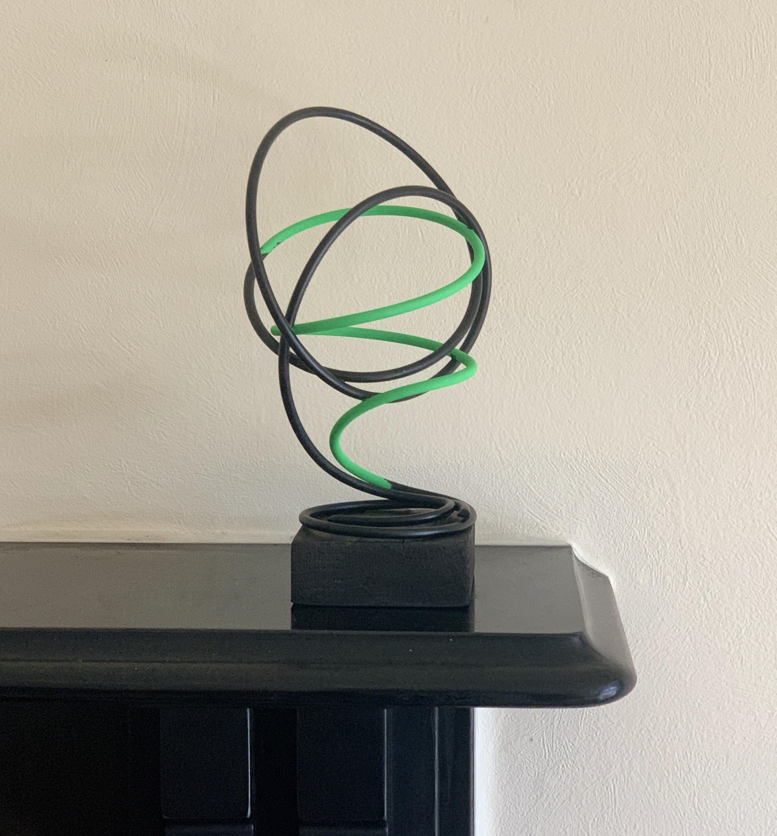 Green in Black Spiral