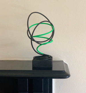 Green in Black Spiral