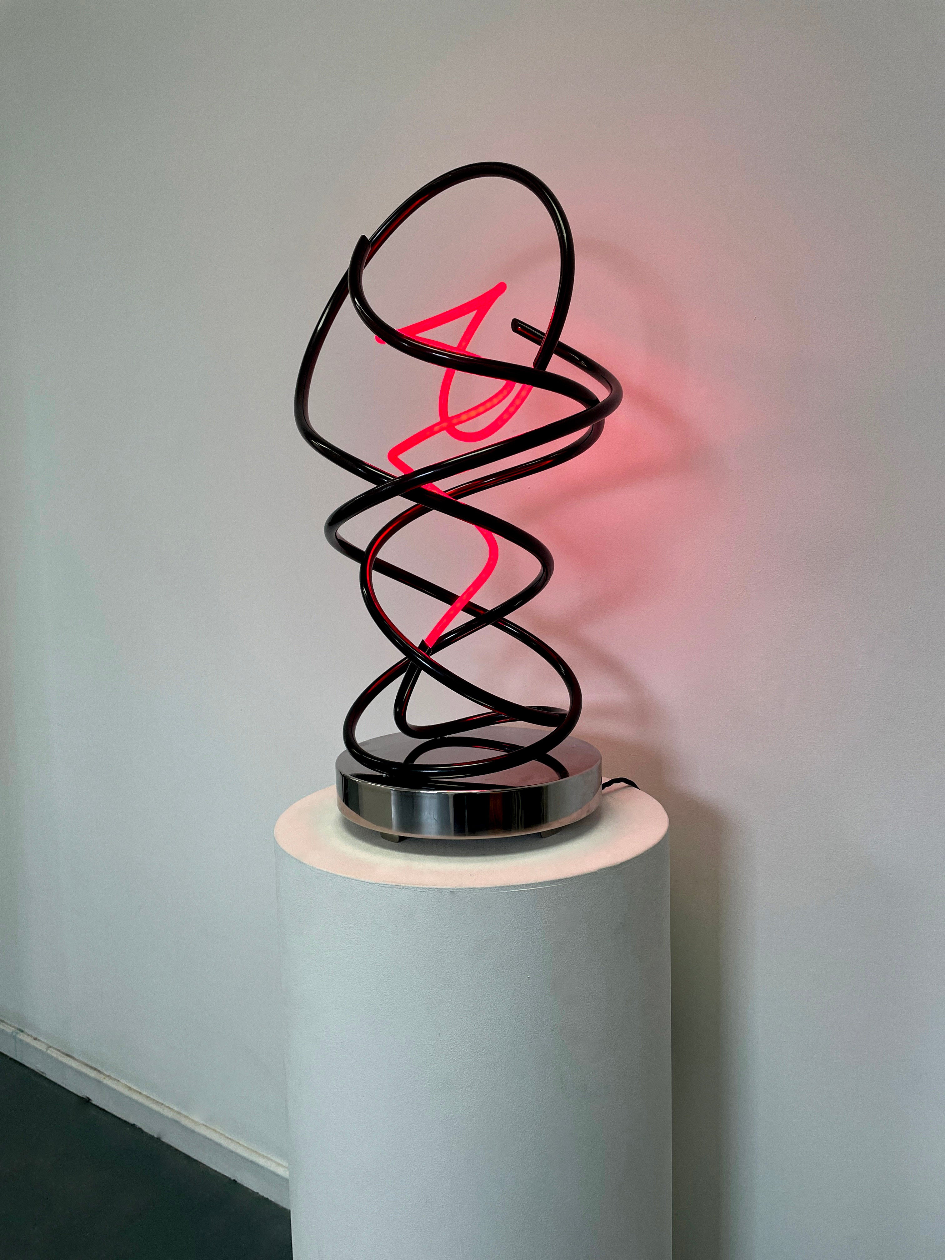 Red Neon Spiral