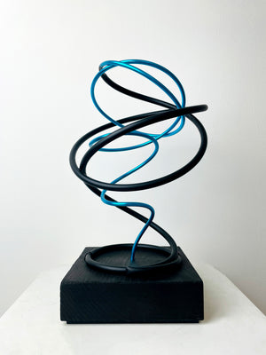 Blue in Black Spiral II