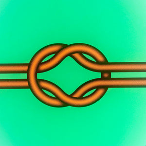 Love Knot (Orange in Green)