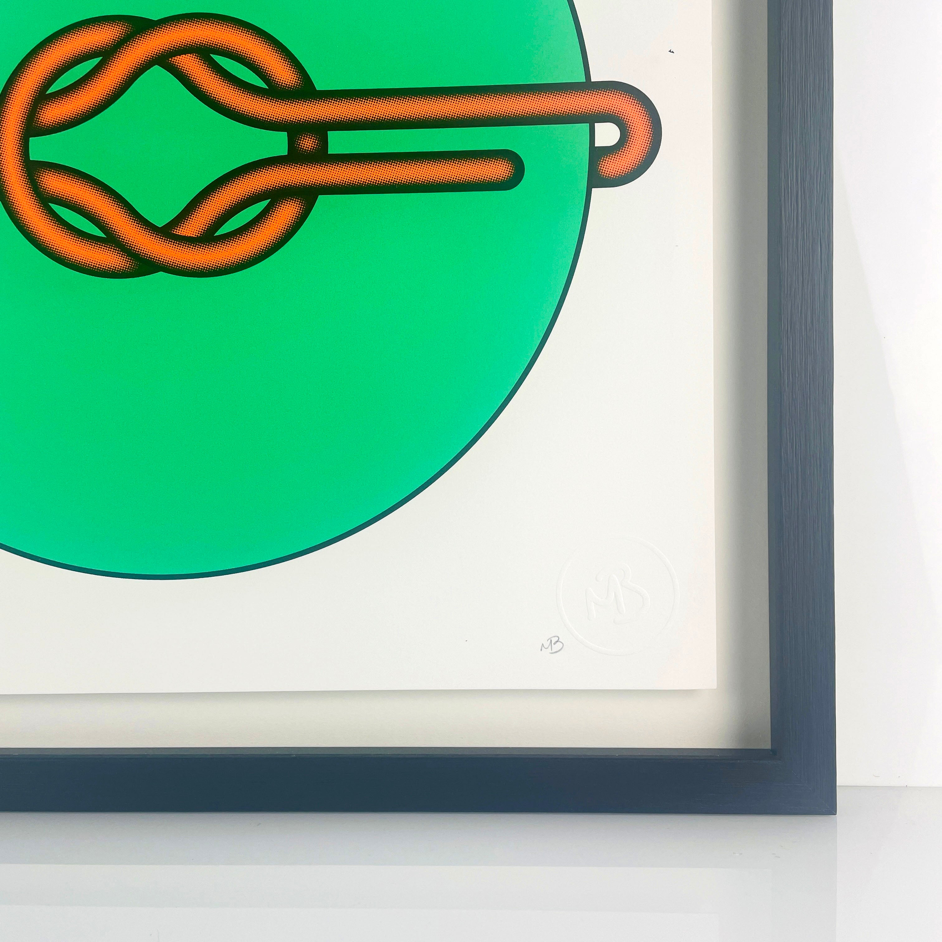 Love Knot (Orange in Green)