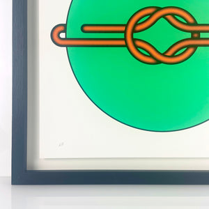 Love Knot (Orange in Green)