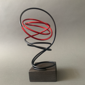 Red in Black Spiral III