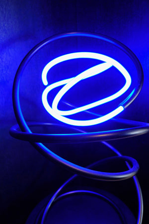 Blue Neon Spiral