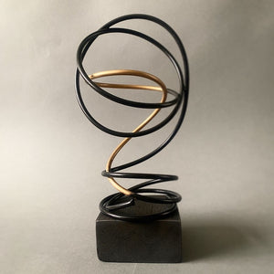 Gold in Black Spiral