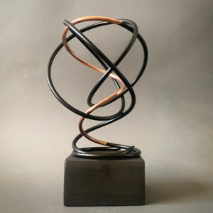 Copper in Black Spiral