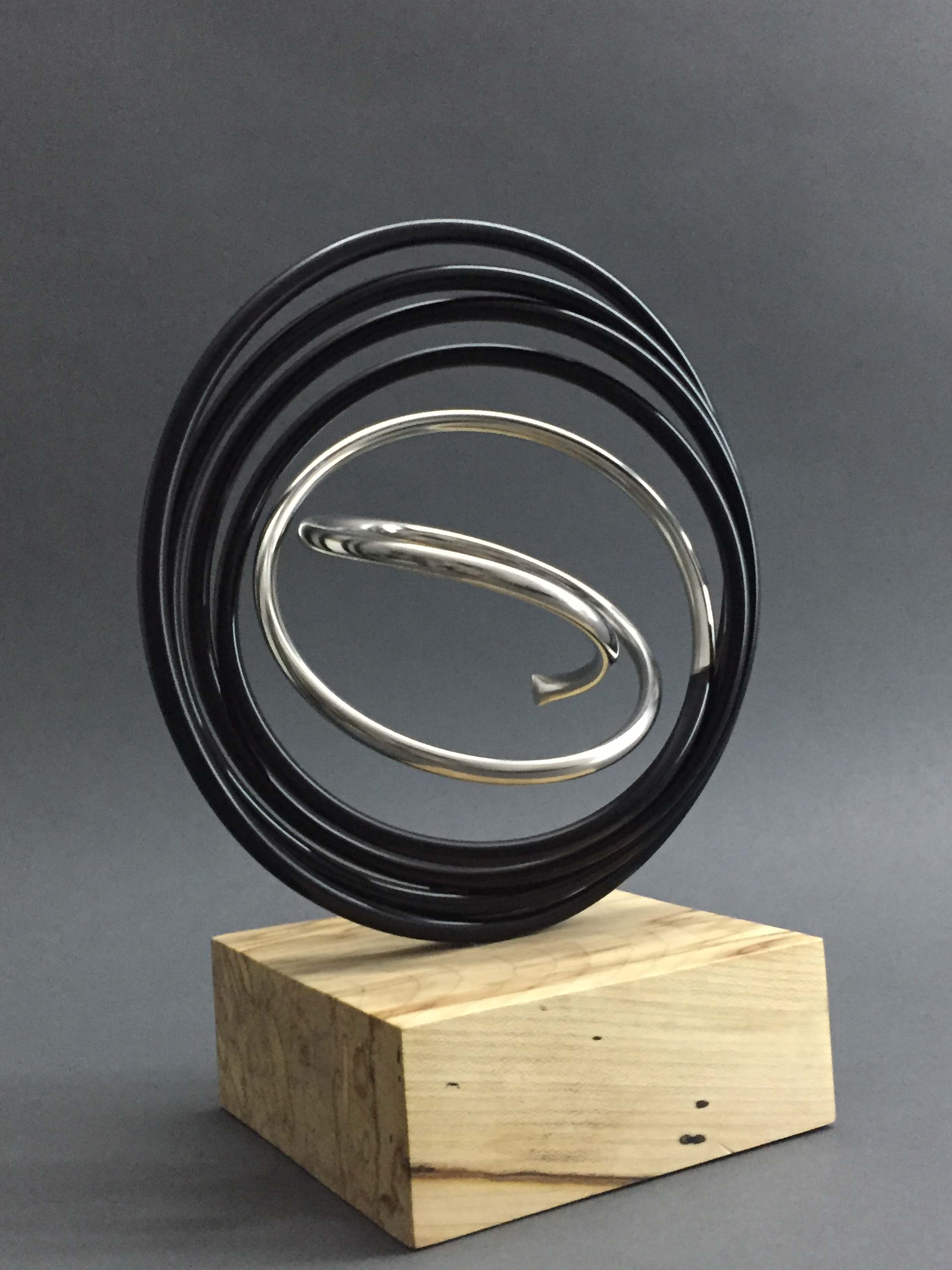 Silver in Black Spiral