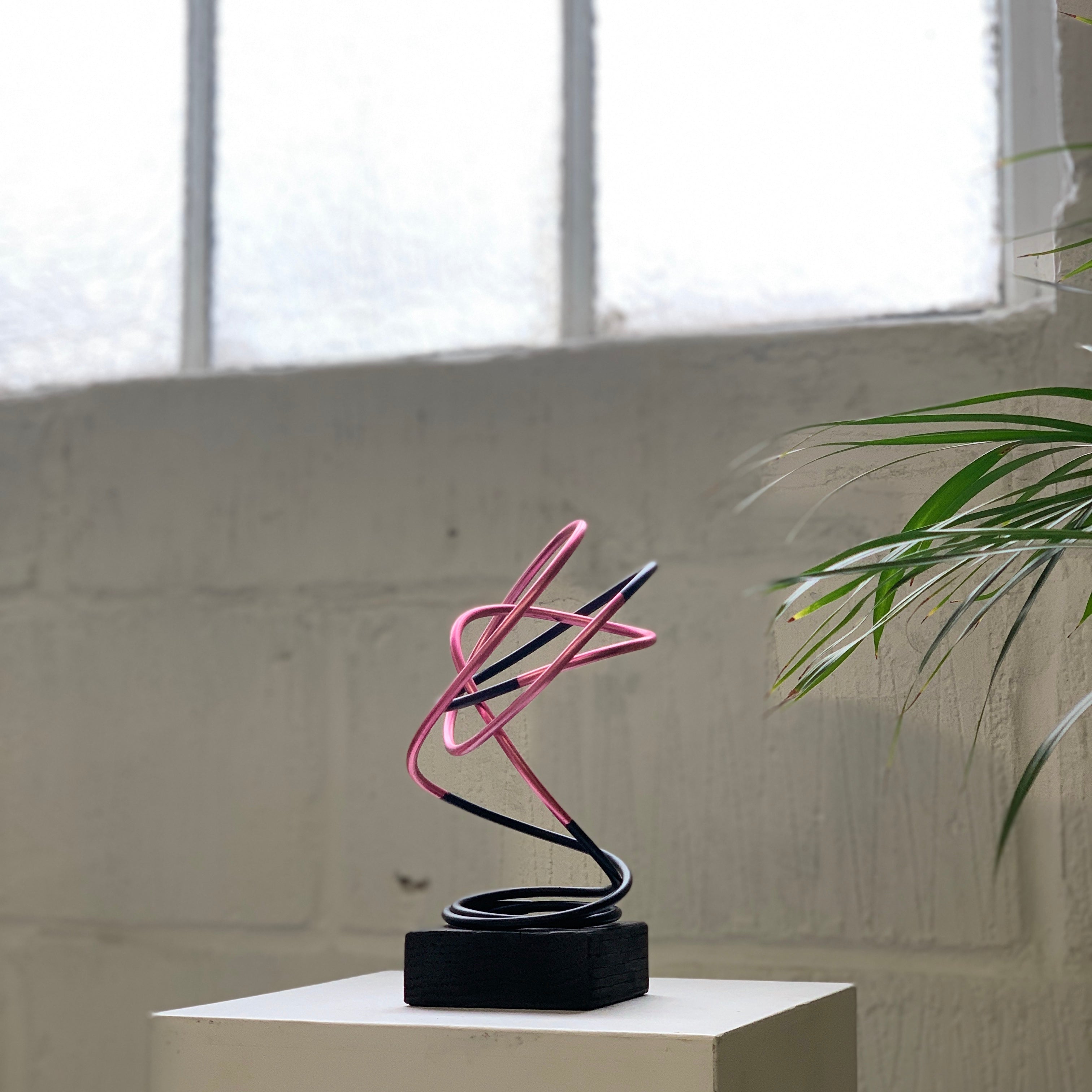 Pink in Black Spiral II