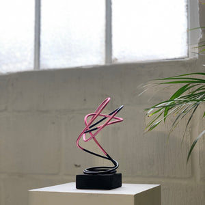 Pink in Black Spiral II