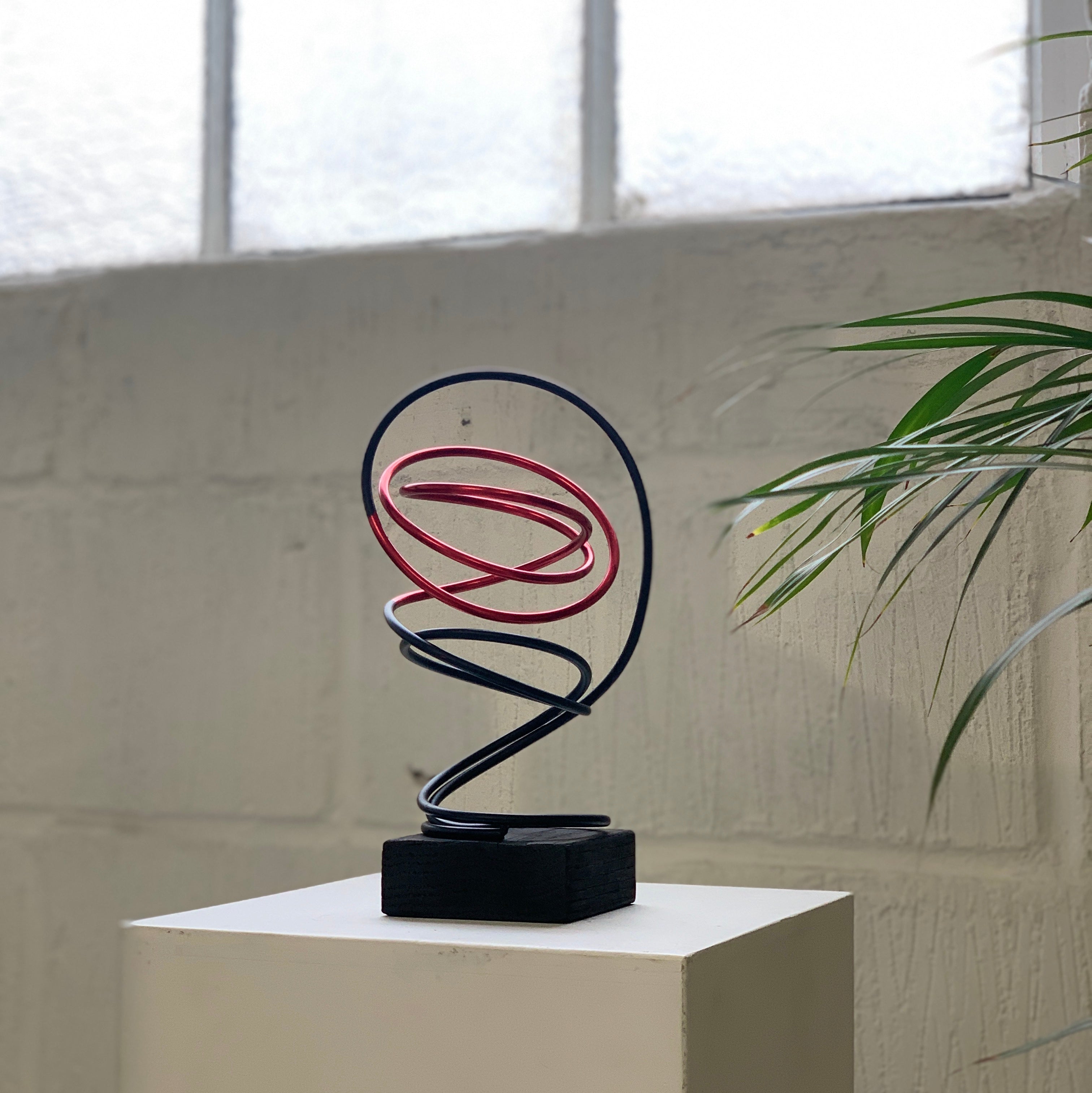 Red in Black Spiral III