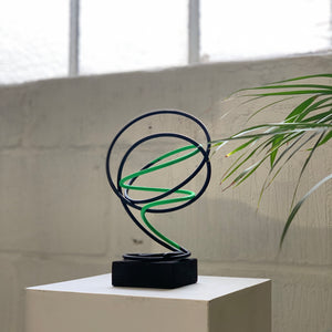 Green in Black Spiral