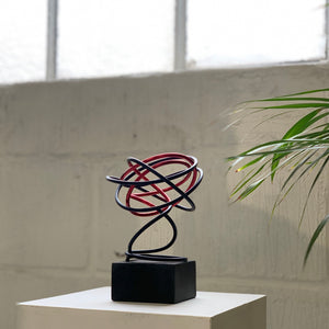 Red in Black Spiral IV