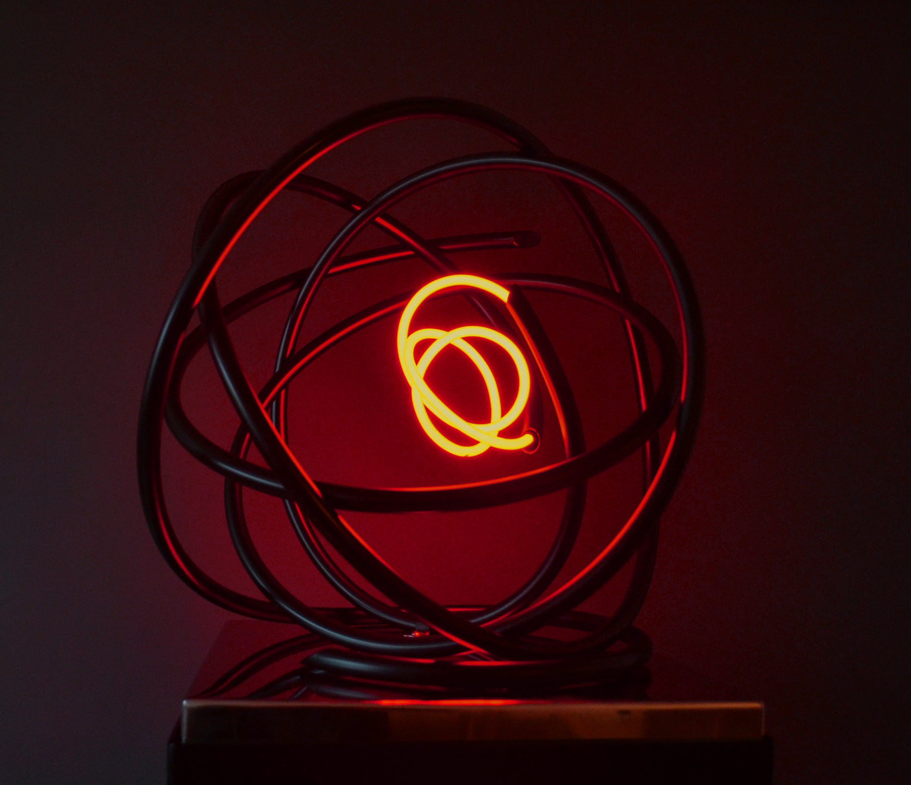 Small Red Neon Orb