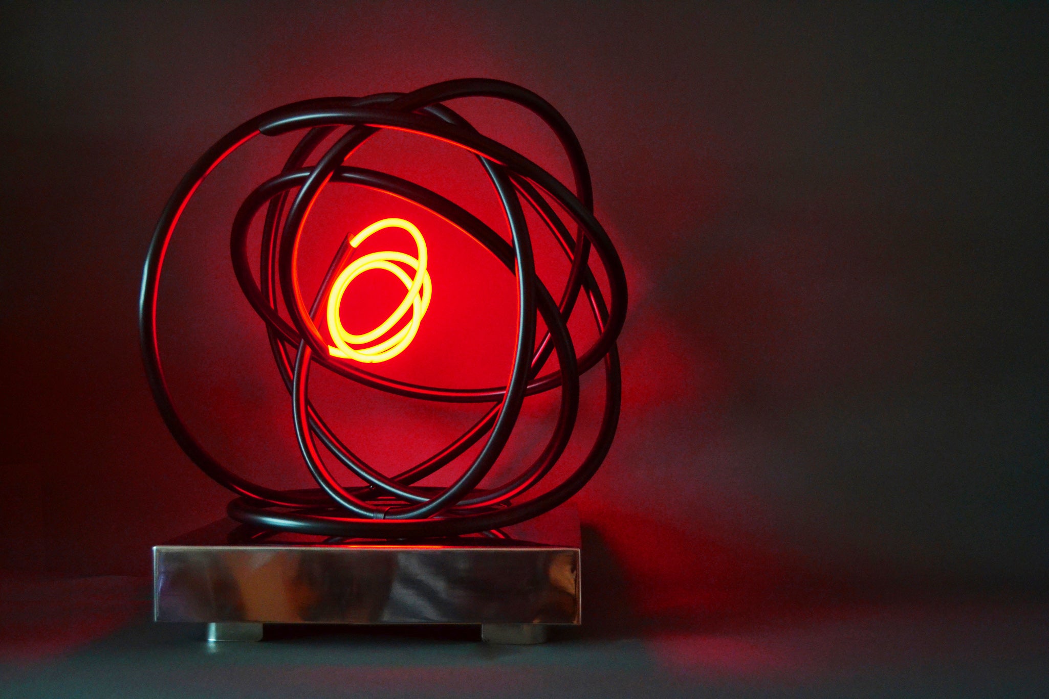 Small Red Neon Orb