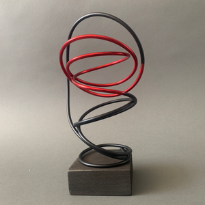Red in Black Spiral III